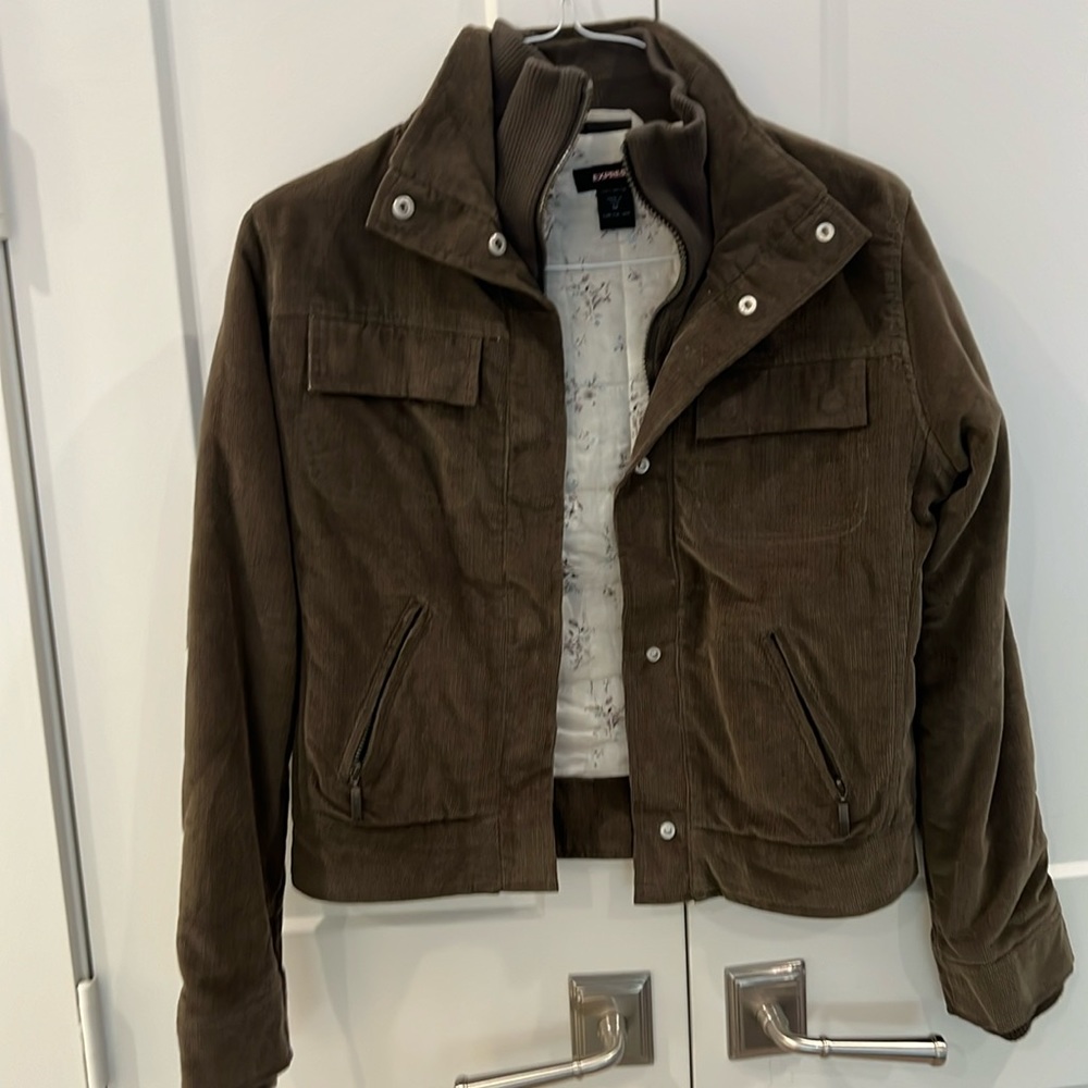 Express Corduroy Bomber Jacket - M